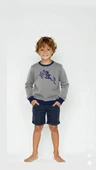 Çocuk Sweatshirt / Logo Baskılı - Gri thumbnail 1