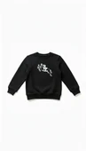 Çocuk Sweatshirt / Logo Baskılı - Siyah thumbnail 2