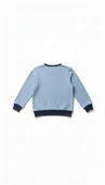 Çocuk Sweatshirt / Logo Baskılı - Mavi thumbnail 3