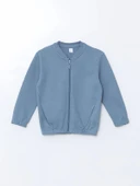 LCW Kids MAVİ Basic Erkek Çocuk Fermuarlı Sweatshirt thumbnail 1