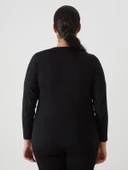 LCWAIKIKI Basic Siyah Bisiklet Yaka Kadın Body thumbnail 8