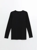 LCWAIKIKI Basic Siyah Bisiklet Yaka Kadın Body thumbnail 9