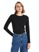 LCWAIKIKI Basic Siyah Bisiklet Yaka Kadın Body thumbnail 1