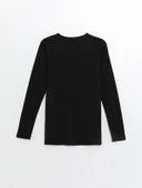 LCWAIKIKI Basic Siyah Bisiklet Yaka Kadın Body thumbnail 10