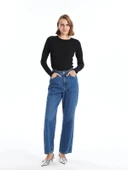 LCWAIKIKI Basic Siyah Bisiklet Yaka Kadın Body thumbnail 3