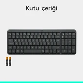 Logitech K250 Kablosuz Bluetooth Klavye Siyah thumbnail 5