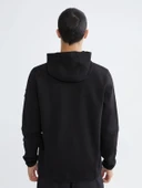 XSIDE ACTIVE Siyah Kapüşonlu Erkek Fermuarlı Sweatshirt thumbnail 4