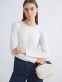 LCWAIKIKI Basic Bej Bisiklet Yaka Kadın Body thumbnail 1
