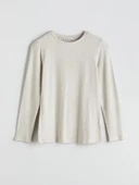LCWAIKIKI Basic Bej Bisiklet Yaka Kadın Body thumbnail 7