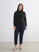 LCWAIKIKI Basic Siyah Dik Yaka Kadın Body thumbnail 6