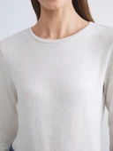 LCWAIKIKI Basic Bej Bisiklet Yaka Kadın Body thumbnail 4