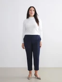 LCWAIKIKI Basic Ekru Dik Yaka Kadın Body thumbnail 6