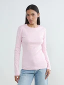 LCWAIKIKI Basic Pembe Bisiklet Yaka Kadın Body thumbnail 1