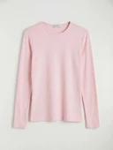 LCWAIKIKI Basic Pembe Bisiklet Yaka Kadın Body thumbnail 6