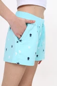 Toontoy Kız Çocuk Baskılı Beli Ribanalı Cepli Basic Şort thumbnail 10