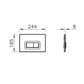 VitrA Loop R 740-0685 Kumanda Paneli, Mat krom thumbnail 2
