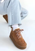HERŞEYTREND Muden Taba Süet Bağcıklı Bot thumbnail 1