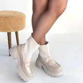 HERŞEYTREND Wanye Bej Cilt Cilt Streçli Bot thumbnail 4