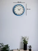36 Cm Mavi Zarif Duvar Saati thumbnail 5