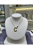 Jadem Gold C harfli Çelik Kolye thumbnail 1