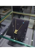 Jadem Gold E Harfli Çelik Kolye thumbnail 3