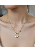 Jadem Gold C harfli Çelik Kolye thumbnail 5