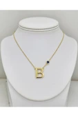 Jadem Gold Jade'm Gold B Harfli Çelik Kolye thumbnail 8