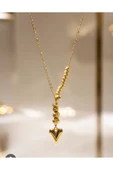 Jadem Gold Çelik kalpli kolye thumbnail 8
