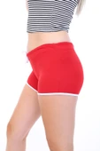 Toontoy Kadın Beli Lastikli Crop Şort thumbnail 2