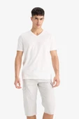 Defacto E5363 Gri %100 Pamuk Regular Fit Kapri thumbnail 5