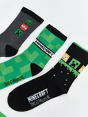 LCW Kids Karışık Minecraft Baskılı Erkek Çocuk Soket Çorap 5'li thumbnail 3