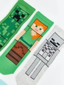 LCW Kids Karışık Minecraft Baskılı Erkek Çocuk Soket Çorap 5'li thumbnail 3