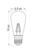Cata Ct-4350 4w Rustik Led Ampul St64 ( E-27) thumbnail 4
