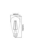Cata Rustik Led Ampül Flamanlı 6W E27 Ct 4284 thumbnail 3