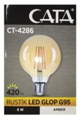 Cata 6w Rustik Led Ampul Amber G95 (BALON) thumbnail 3