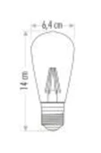 Cata Ct-4350 4w Rustik Led Ampul St64 ( E-27) - 3 Adet thumbnail 5