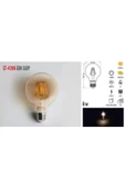 Cata Led Ampul 6w Rustik G95 Glop thumbnail 2