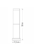 Cata ROMA BAHÇE ARMATÜRÜ (40 CM)(E27) thumbnail 4