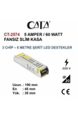 Cata CT-2574 12 VOLT 5 AMPER SLİM SAÇ ADAPTÖR thumbnail 2
