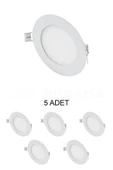 Cata Ct-5144 Slim Led Panel 3W Beyaz 5li Paket thumbnail 1