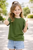 Unisex Basic Kısa Kollu Çocuk T-Shirt thumbnail 3