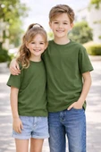 Unisex Basic Kısa Kollu Çocuk T-Shirt thumbnail 1