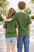 Unisex Basic Kısa Kollu Çocuk T-Shirt thumbnail 6