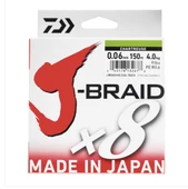 Daiwa JBraid 8B Chartreuse 150m İp Misina 0,06 MM thumbnail 1