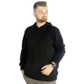 Büyük Beden Eşofman Üstü 2ip Basic 20569 Siyah thumbnail 1