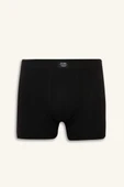 Defacto N4277AZBK27 Siyah Regular Fit 3'lü Boxer thumbnail 2