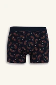Defacto E2919 Lacivert Regular Fit Çizgili 3'lü Boxer thumbnail 5