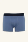 Defacto E7210 Lacivert Regular Fit Çiçekli 3'lü Boxer thumbnail 6