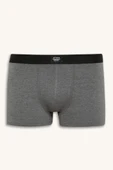 Defacto K7635 Siyah Regular Fit 3'lü Boxer thumbnail 2