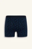 Defacto E2919 Lacivert Regular Fit Çizgili 3'lü Boxer thumbnail 3